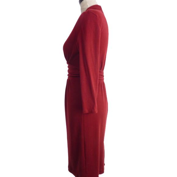 Banana Republic Red Wool Dress Size 2 - Picture 4 of 7
